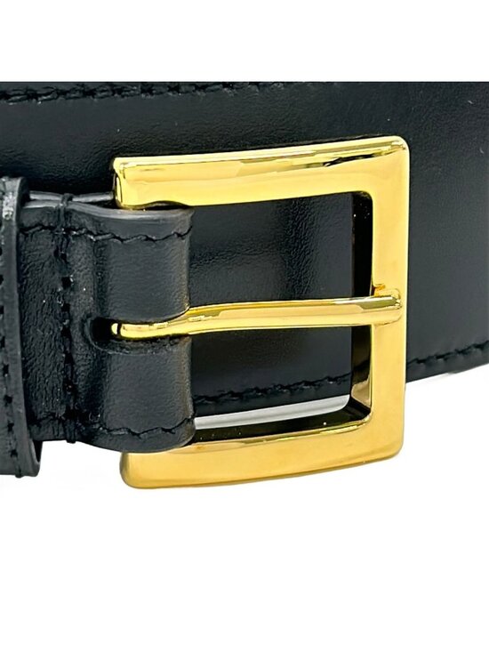 Gucci Belt 80 32 Black Gold Horsebit Leather main image 6
